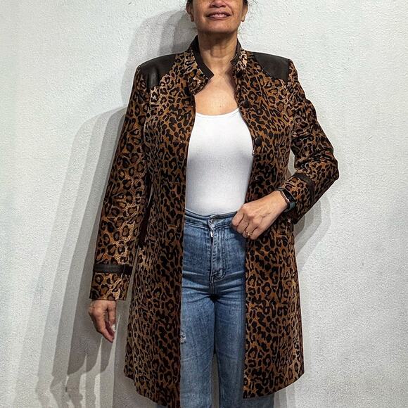 Jackets & Blazers - Doncaster Leopard Vintage Jacket Sz 6